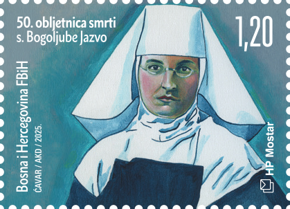Prigodnom markom HP Mostar obilježava 50. obljetnicu smrti s. Bogoljube Jazvo