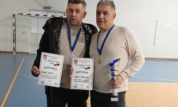 Stolnotenisači Brotnja zabilježili uspjeh na Kreševo openu