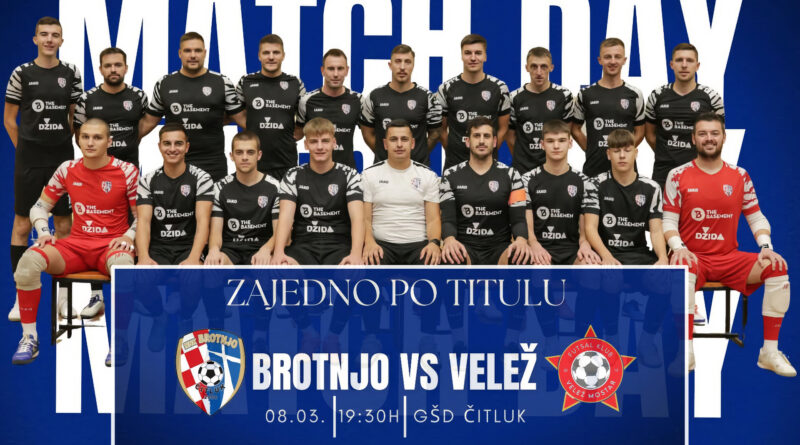 MNK BROTNJO U nedjelju protiv Veleža za potvrdu naslova prvaka